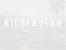 Tablet Screenshot of nicola-jean.com